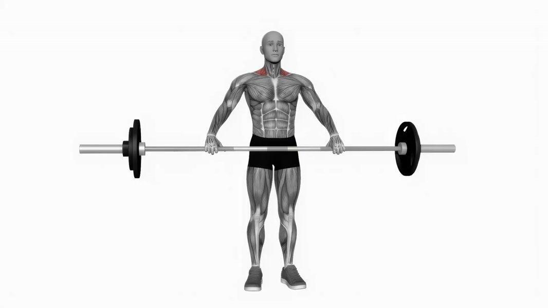 Barbell Back Shrug exercise