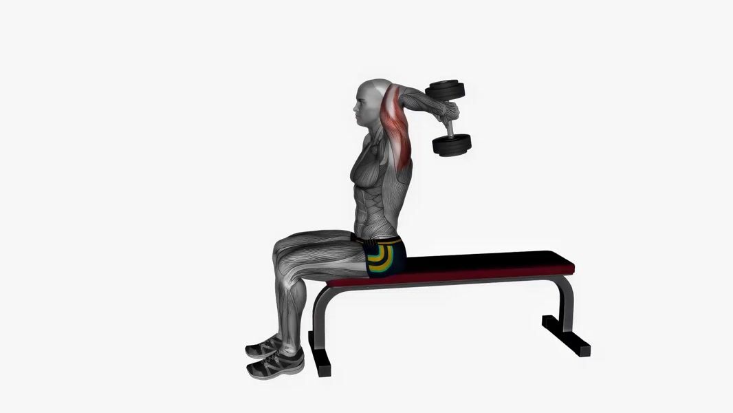 Dumbbell Overhead Tricep Extension exercise